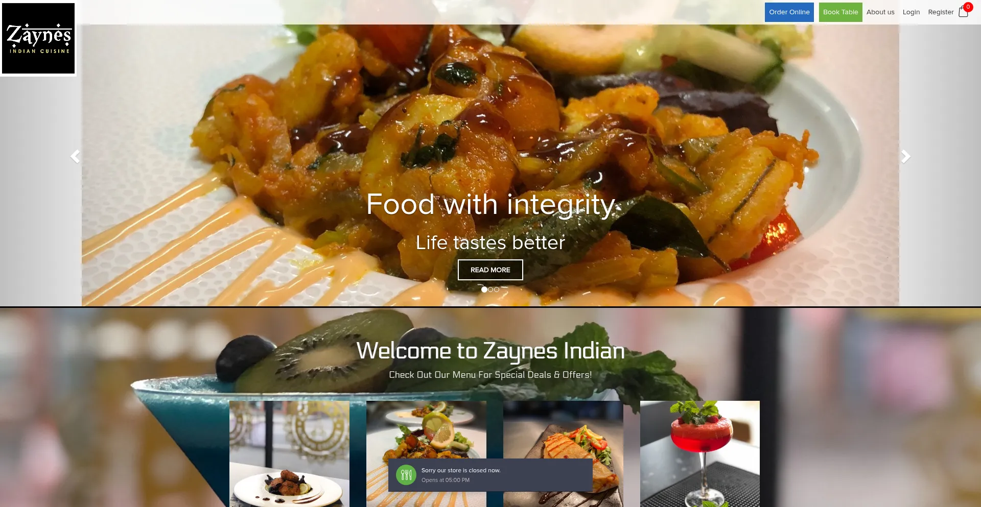 Zaynesindiancuisine.com