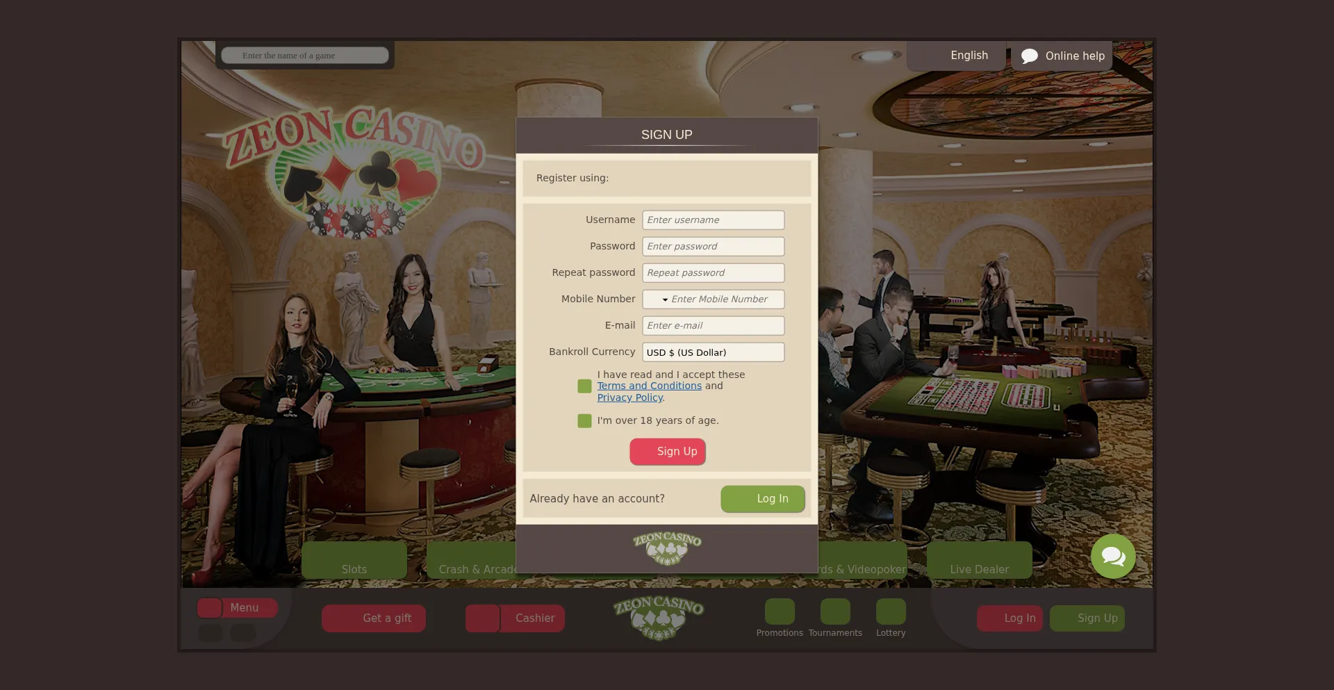 Zeoncasino26.com