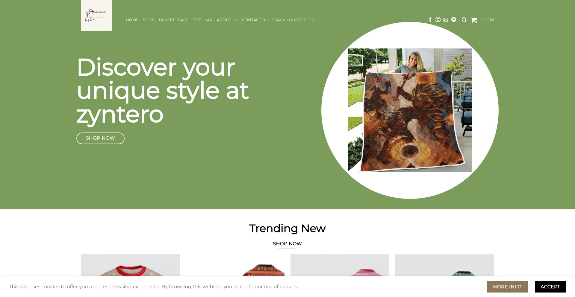 Zyntero.shop Screenshot